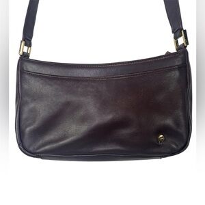 Etienne Aigner Burgandy Leather Shoulder Bag Purse Vintage Classic